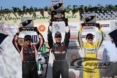 Power Wins at Sonoma Leading Team Penske to a 1-2-3 Finish 